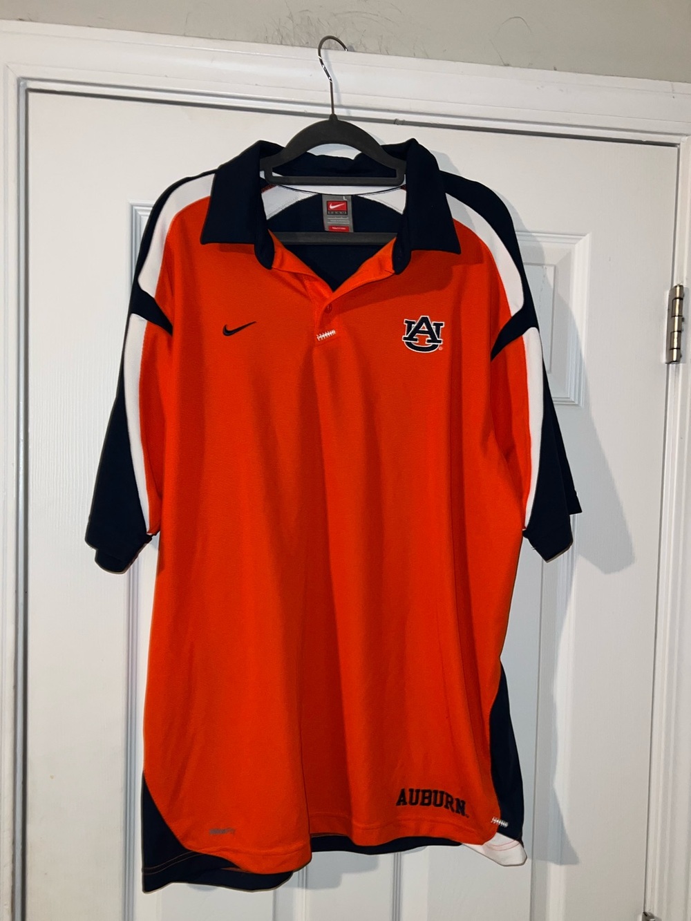 NIKE DRI-FIT Auburn University Tigers polo men’s size L - Picture 5 of 13